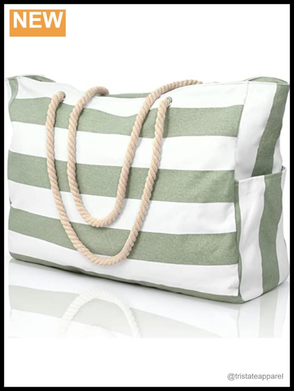 Extra Large Waterproof Beach Tote Bag with Zipper Canvas Shoulder Bag